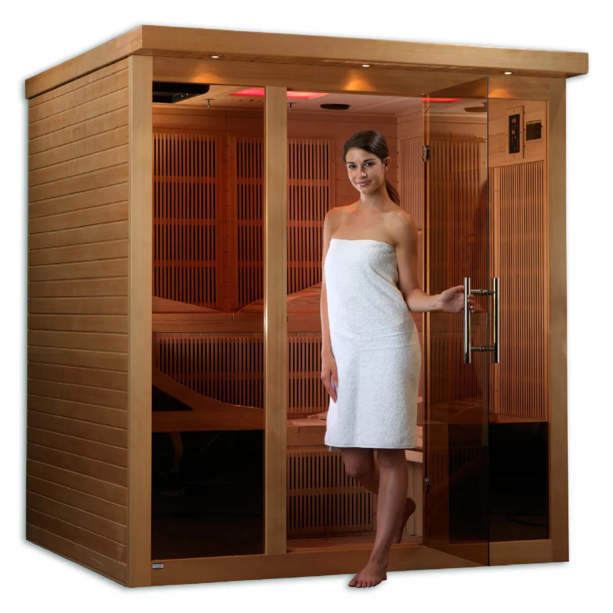 Golden Designs Monaco Near Zero EMF Far IR Sauna (GDI-6996-01 Elite)