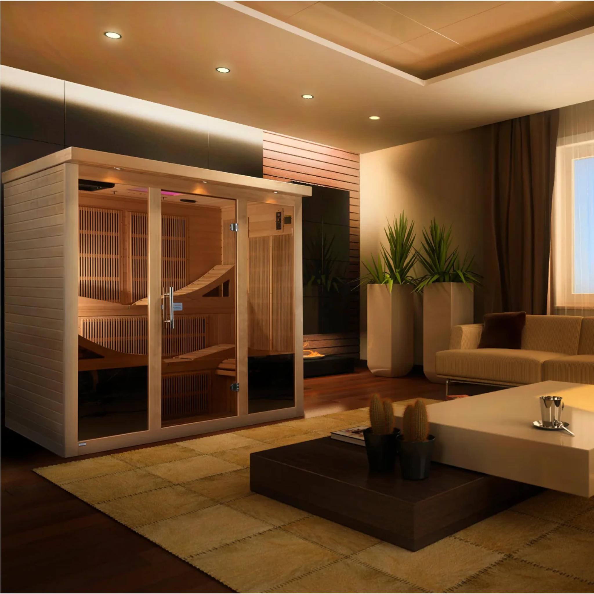 Golden Designs Monaco Near Zero EMF Far IR Sauna (GDI-6996-01 Elite)